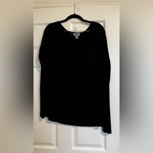 Old Navy black long sleeve blouse size M